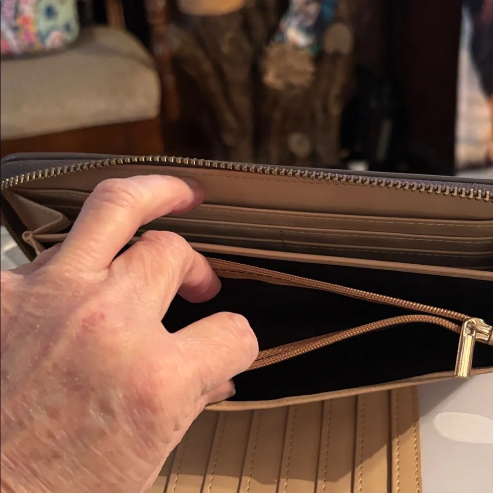 Gray Wristlet Clutch